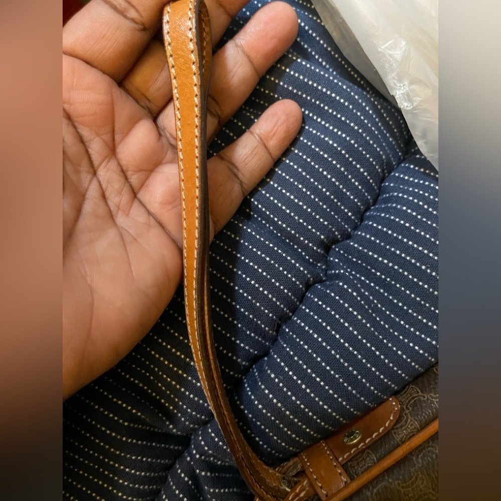 Authentic Vintage Celine Macadam Clutch Wristlet/ Zip closure & Front zip pocket - Picture 13 of 17